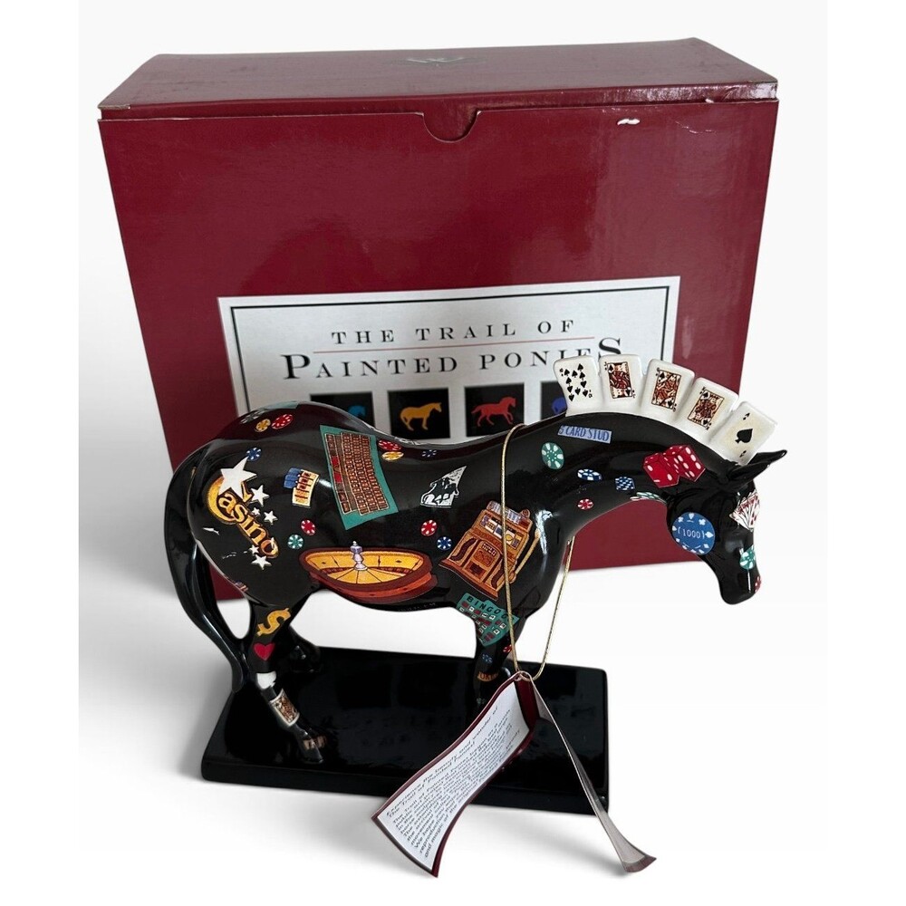 Westland FIVE CARD STUD Trail of Painted Ponies #1459 5E/1206 With Box & Hangtag